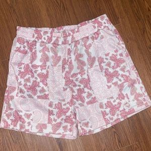 Shmeel New York pink flower shorts